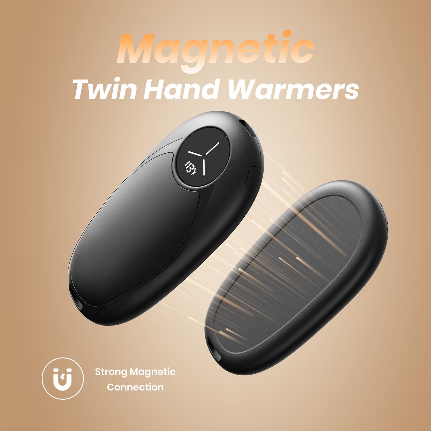 Riapow Hand Warmers Rechargeable 2 Pack Electric Hand Warmers Magnetic - View 5