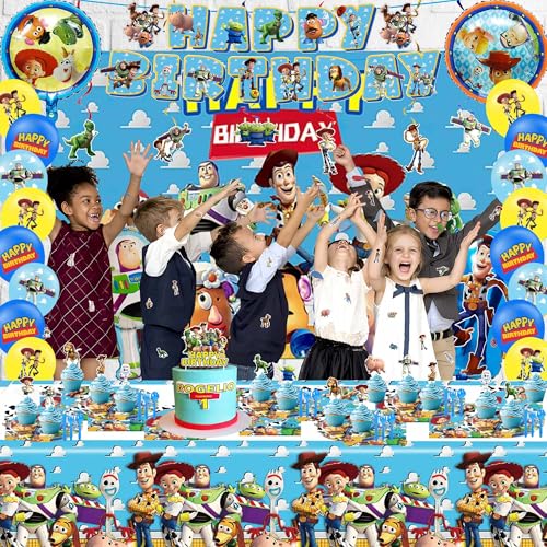Cartoon Birthday Party Decorations,Anime Themed Party Supplies - Product Imagery