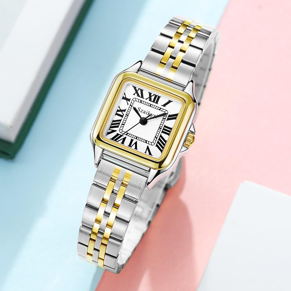 Szaikyri Classic Square Watch for Women Ladies Dress Watch - Szaikyri Official Imagery - 6