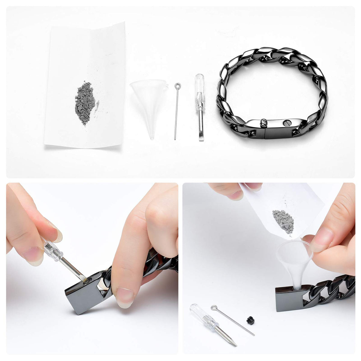 shajwo Cremation Urn Bracelet for Ashes for Men - shajwo Official Imagery - 7