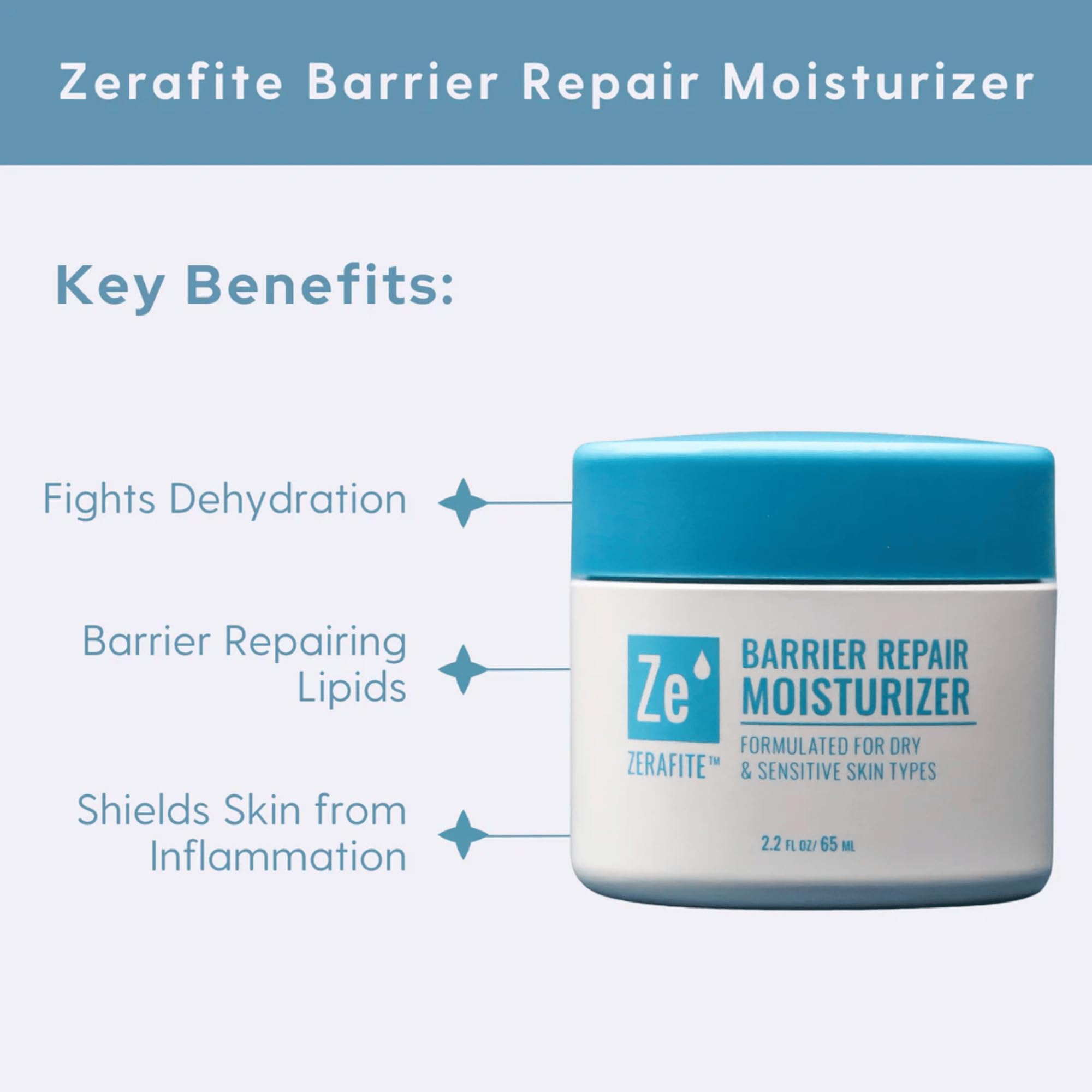 ZERAFITE Barrier Repair Face Moisturizer for Dry Sensitive - ZERAFITE Official Imagery - 4