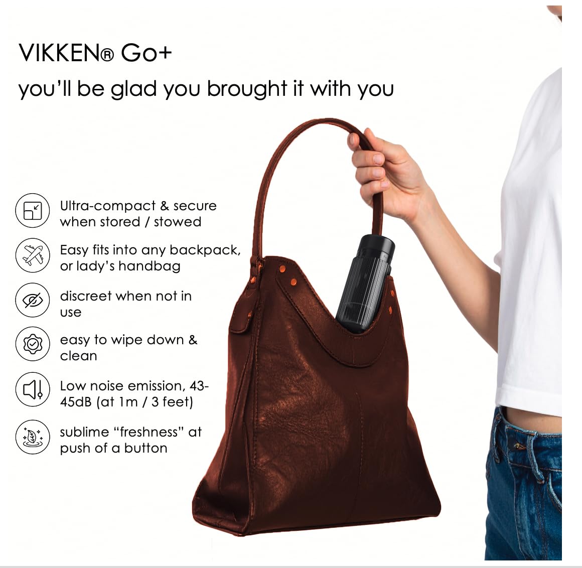 VIKKEN Go Portable Travel Bidet USB Rechargeable 300ml - VIKKEN Official Imagery - 7