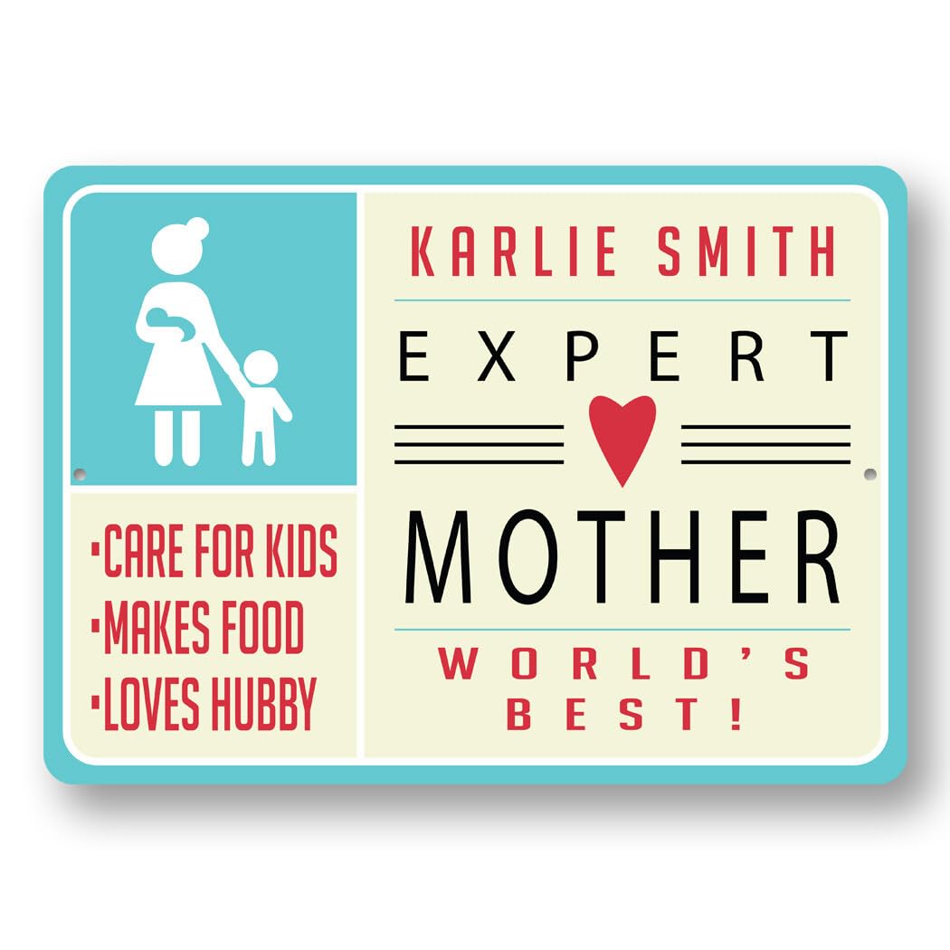 Personalized Expert Mother Advice Plaque Best Mom Gift Wall - Product Imagery