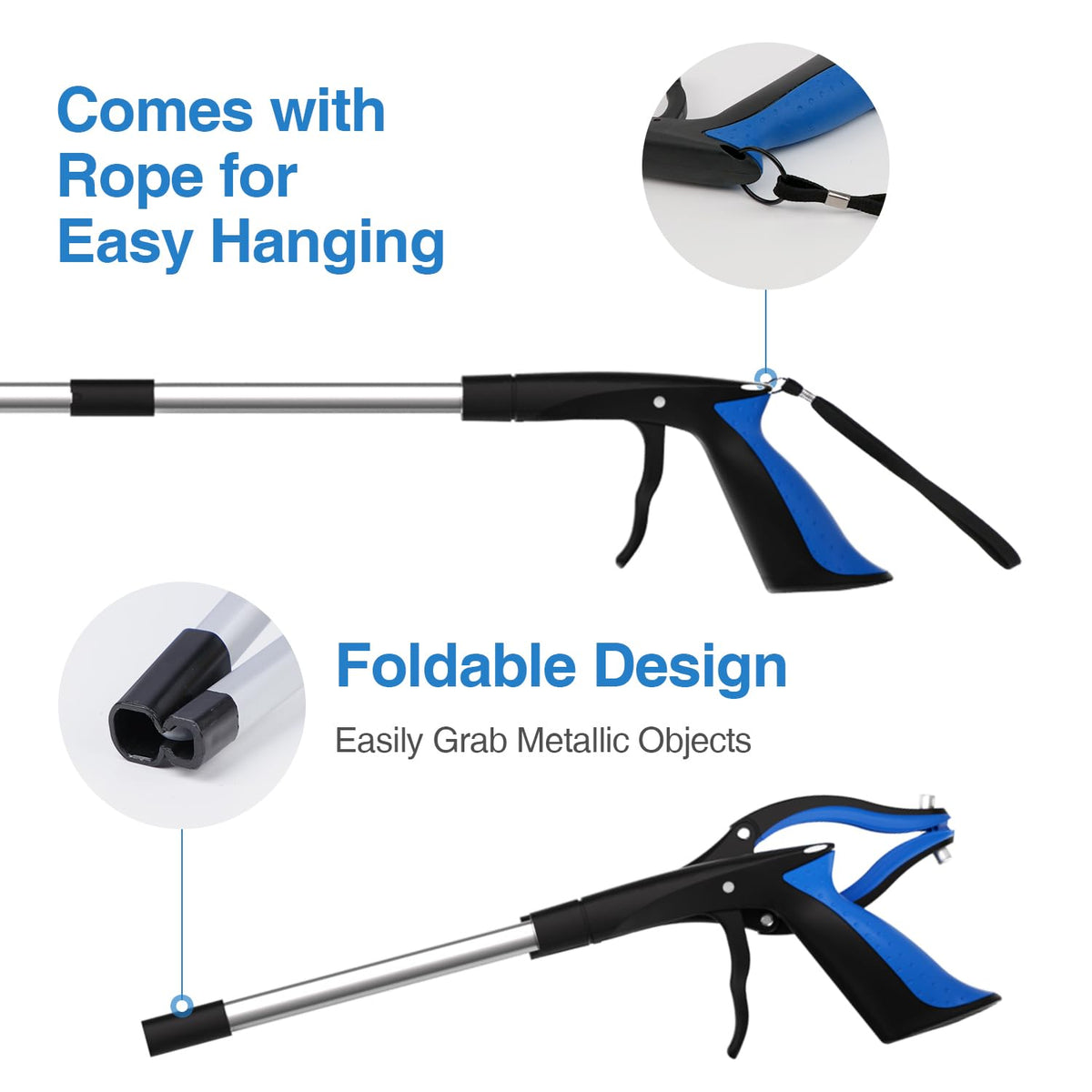 2 Pack Grabber Reacher Tool 32 Inch Extra Long Steel - Xth-Nth Official Imagery - 5