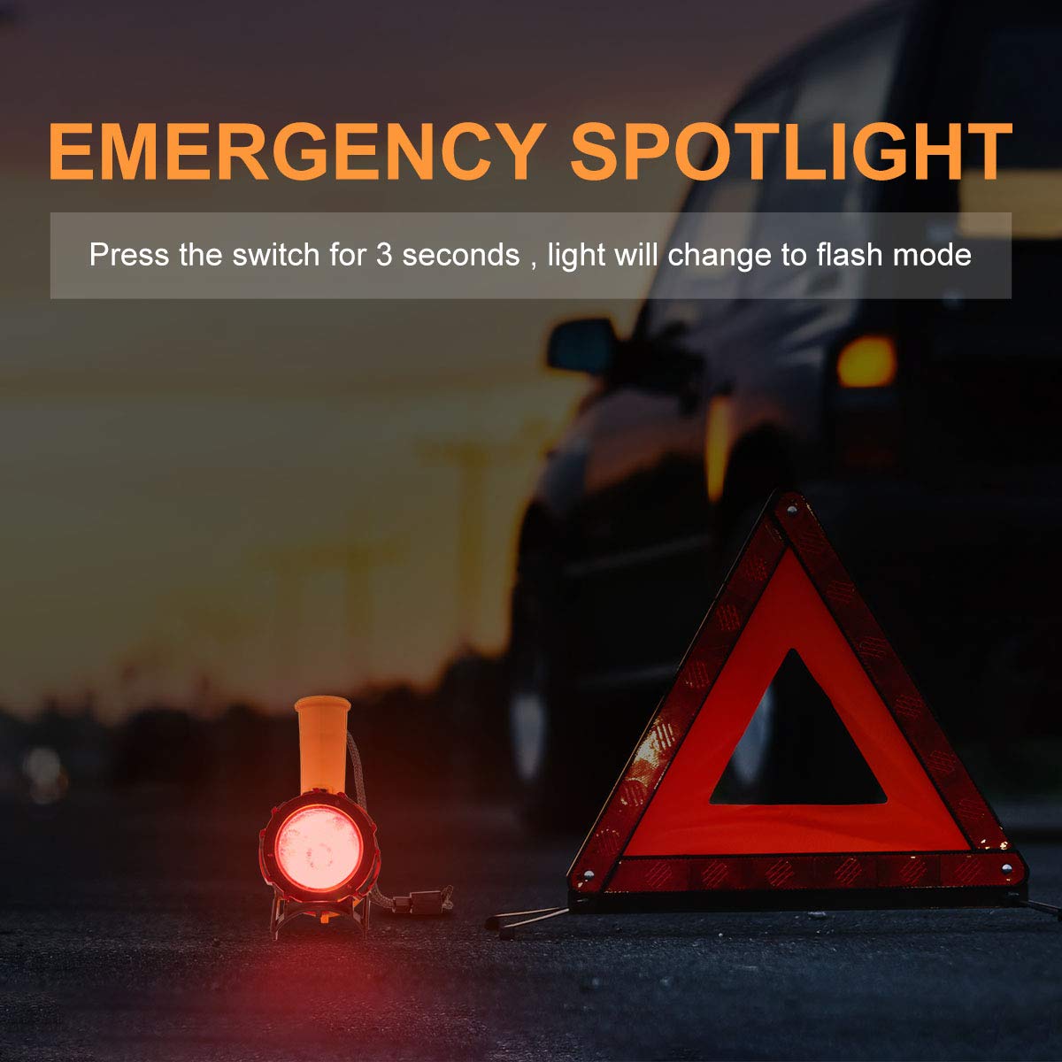 YIERBLUE Rechargeable Spotlight Handheld Rechargeable - YIERBLUE Official Imagery - 8