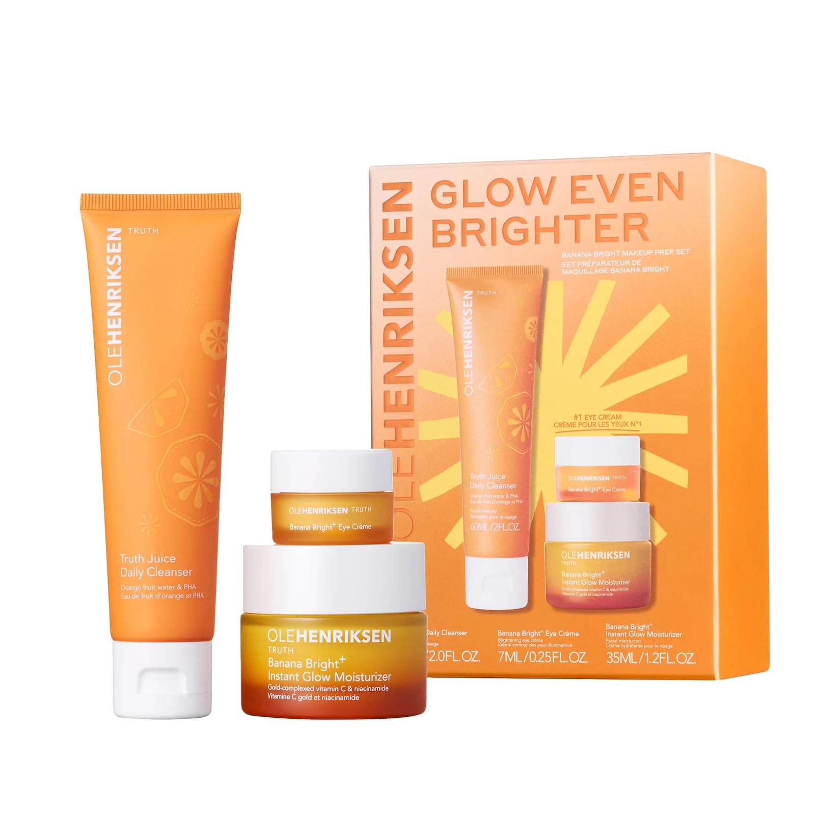 Glow Even Brighter Banana Bright Makeup Prep Set - Ole Henriksen