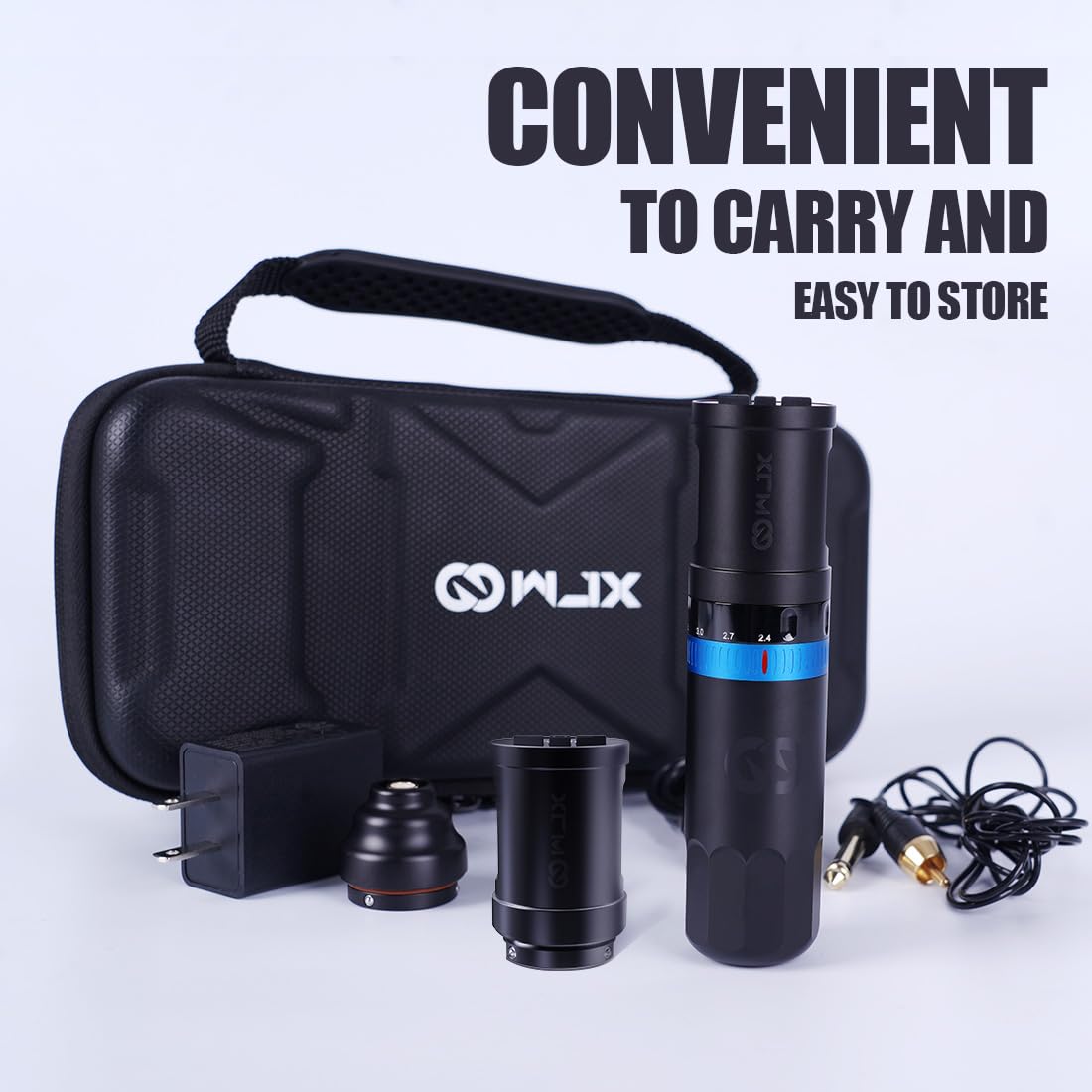 WJX W3 Wireless Tattoo Gun Kit 2 4 4 2mm Adjustable Stroke - WJX Official Imagery - 6
