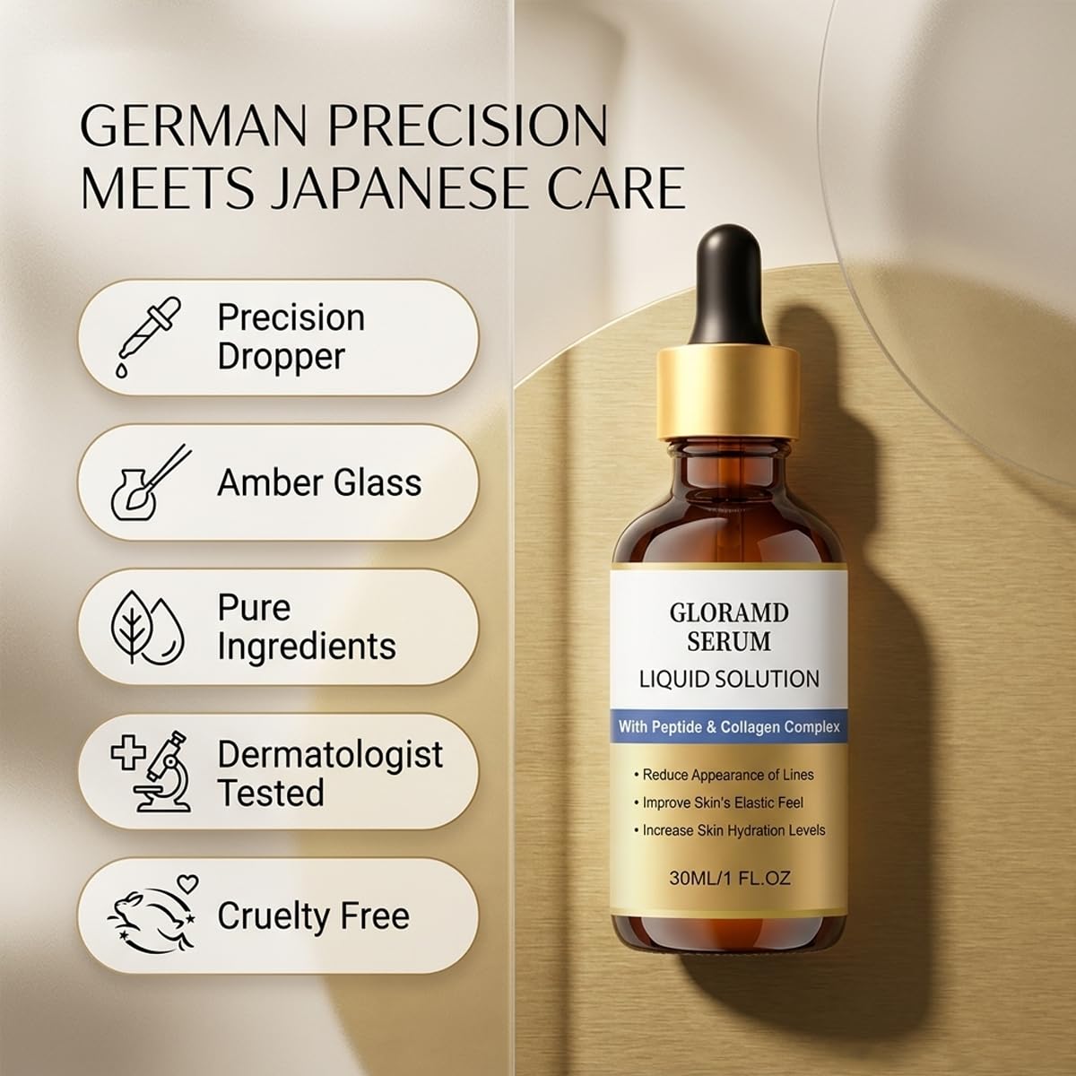 2 Pack Gloramd Face Lifting Serum Peptide Collagen Anti - Gloramd Serum Official Imagery - 5