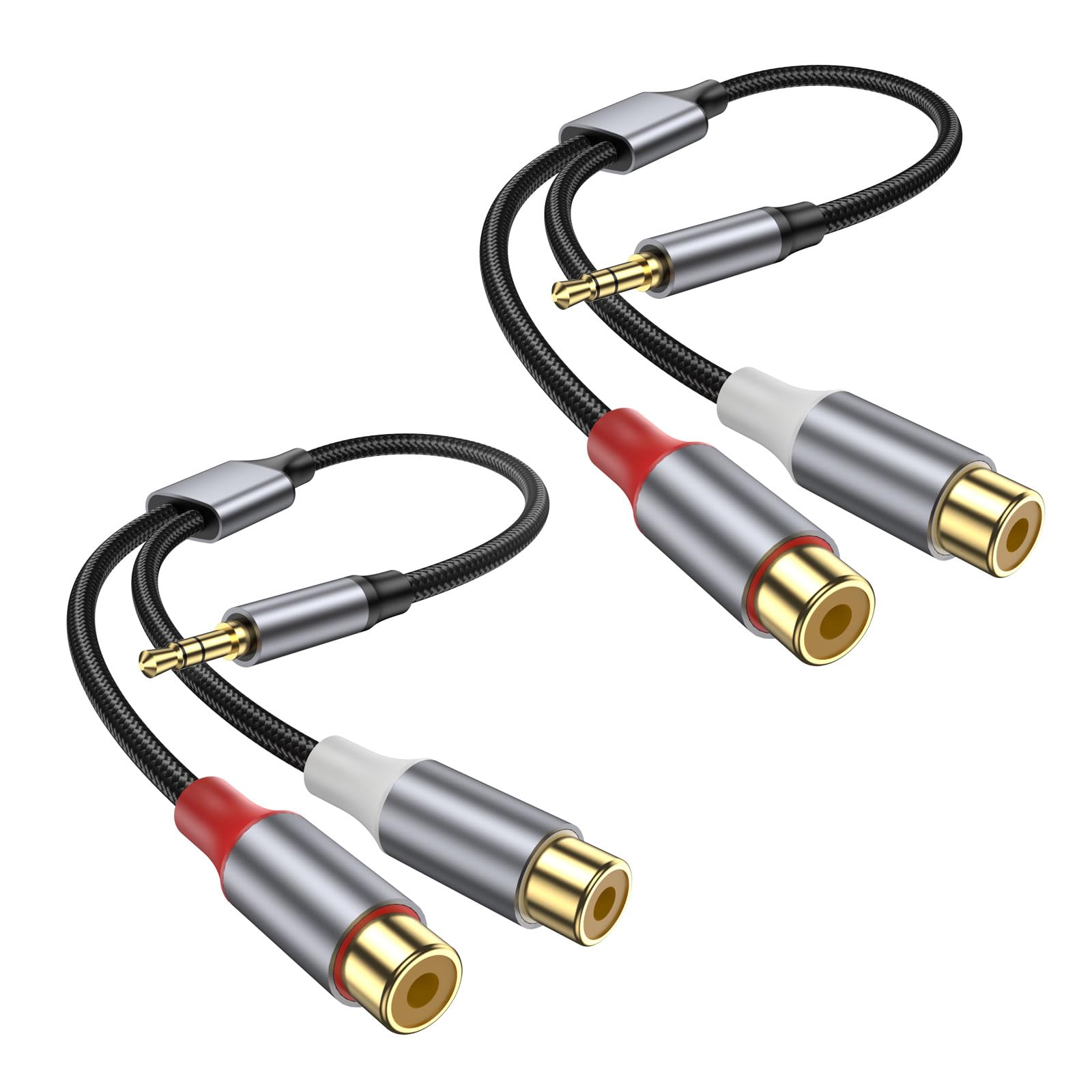 KAYQINHO 3.5mm to RCA Cable, 10 inch 3.5mm Auxiliary Male to 2RCA - KAYQINHO Official Product View 8
