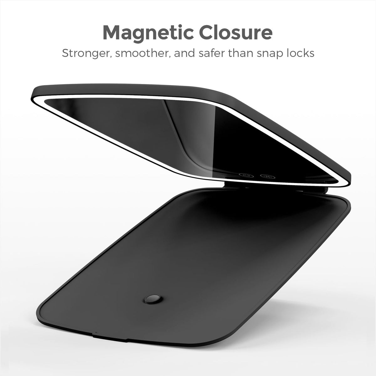 Portable Makeup Mirror Large Travel Mirror with Light 10 x7 - NEZZOE Official Imagery - 4