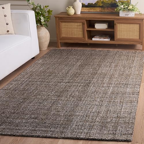 SAFAVIEH Area Rug 4x6 - Abstract Collection - Brown, Handmade, - Product Imagery