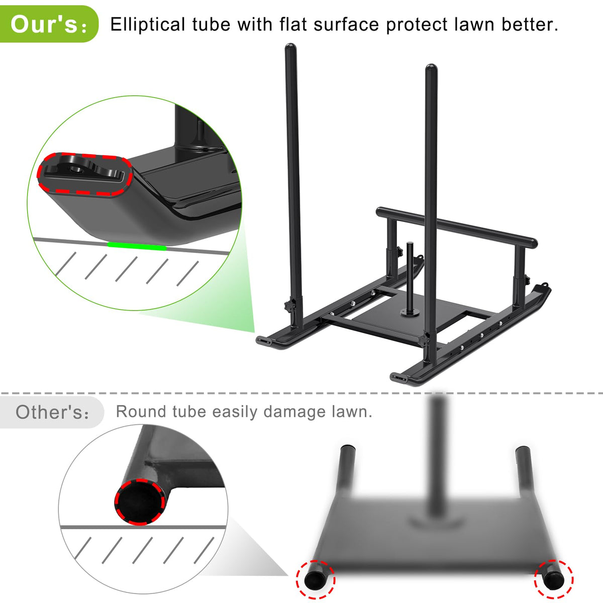 Weight Sled Fitness Sled Workout Sled for Fitness Strength - Dolibest Official Imagery - 4