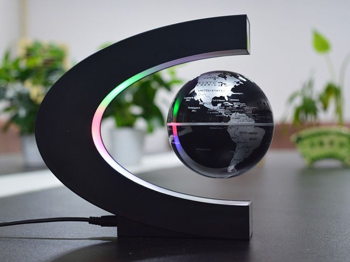 Senders Floating Globe with LED Lights C Shape Magnetic - Senders Official Imagery - 3