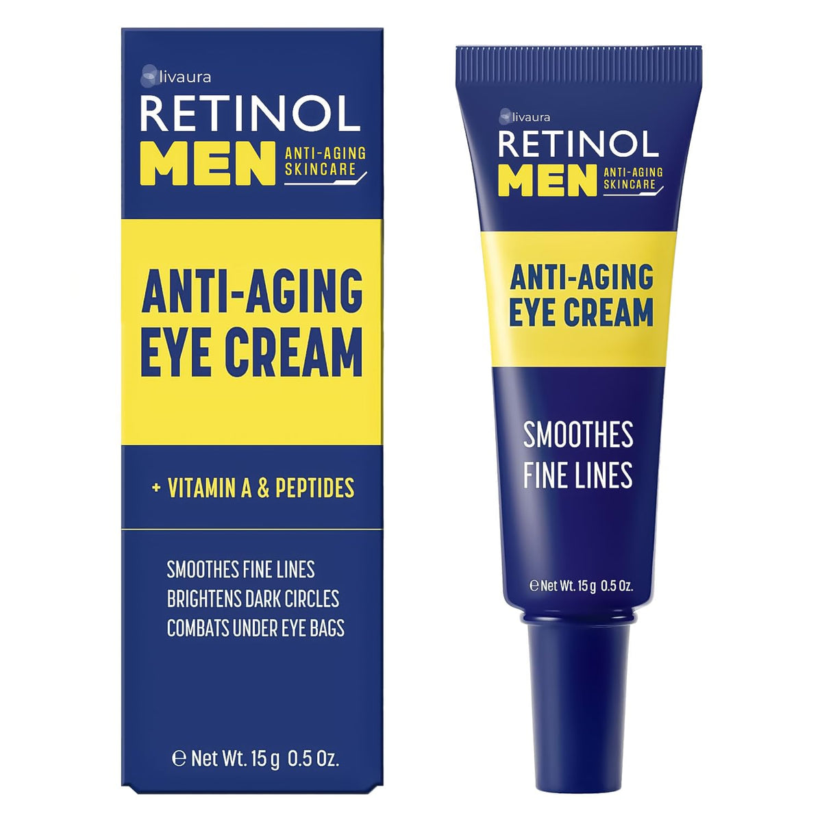 LIVAURA Retinol Eye Cream for Men - Retinol Official Imagery - 2