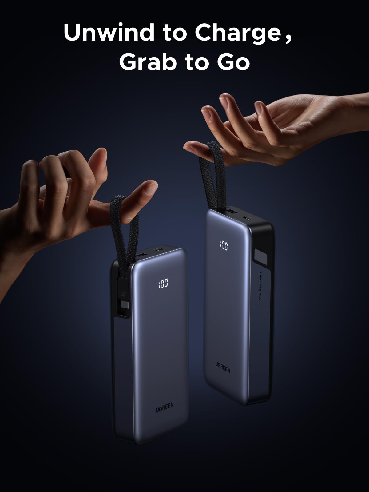 UGREEN Nexode 20000mAh 45W Power Bank Built in Cable for - UGREEN Official Imagery - 5