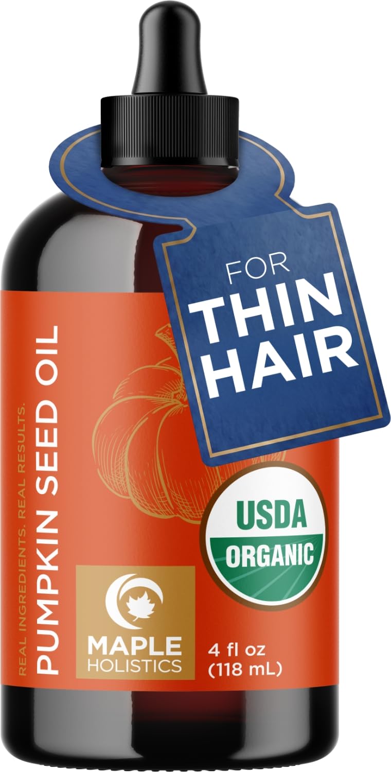 Maple Holistics Pumpkin Seed Oil Organic Certified - 100% Pure Organic Pumpkin - Maple Holistics Official Product View 2