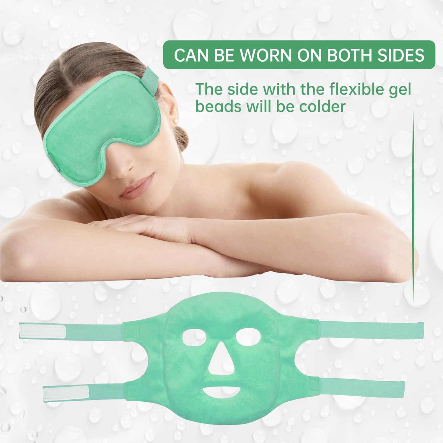 ZNÖCUETÖD Ice Pack Mask for Face & Eye – Hot Cold