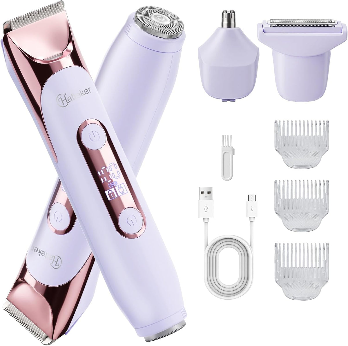 Hatteker Bikini Trimmer for Women 4 in 1 Dual Head Women s - Hatteker Official Imagery - 2