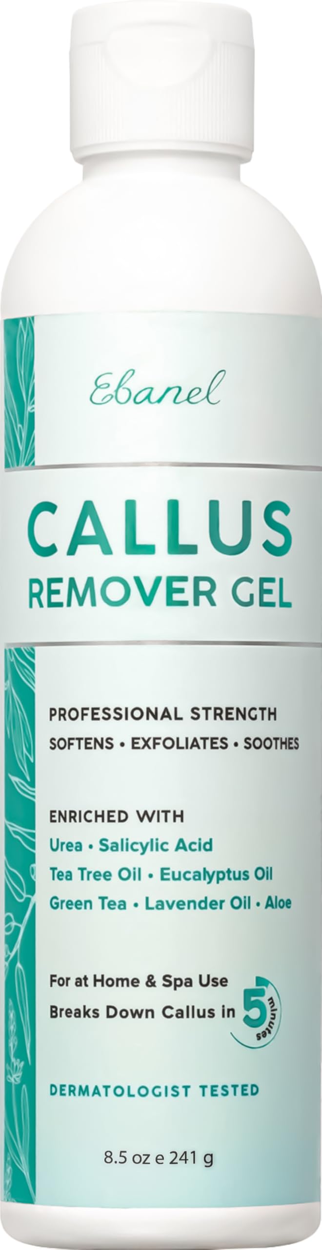 Ebanel Salon Grade Callus Remover for Feet with 20% Urea, Pedicure Gel Peel