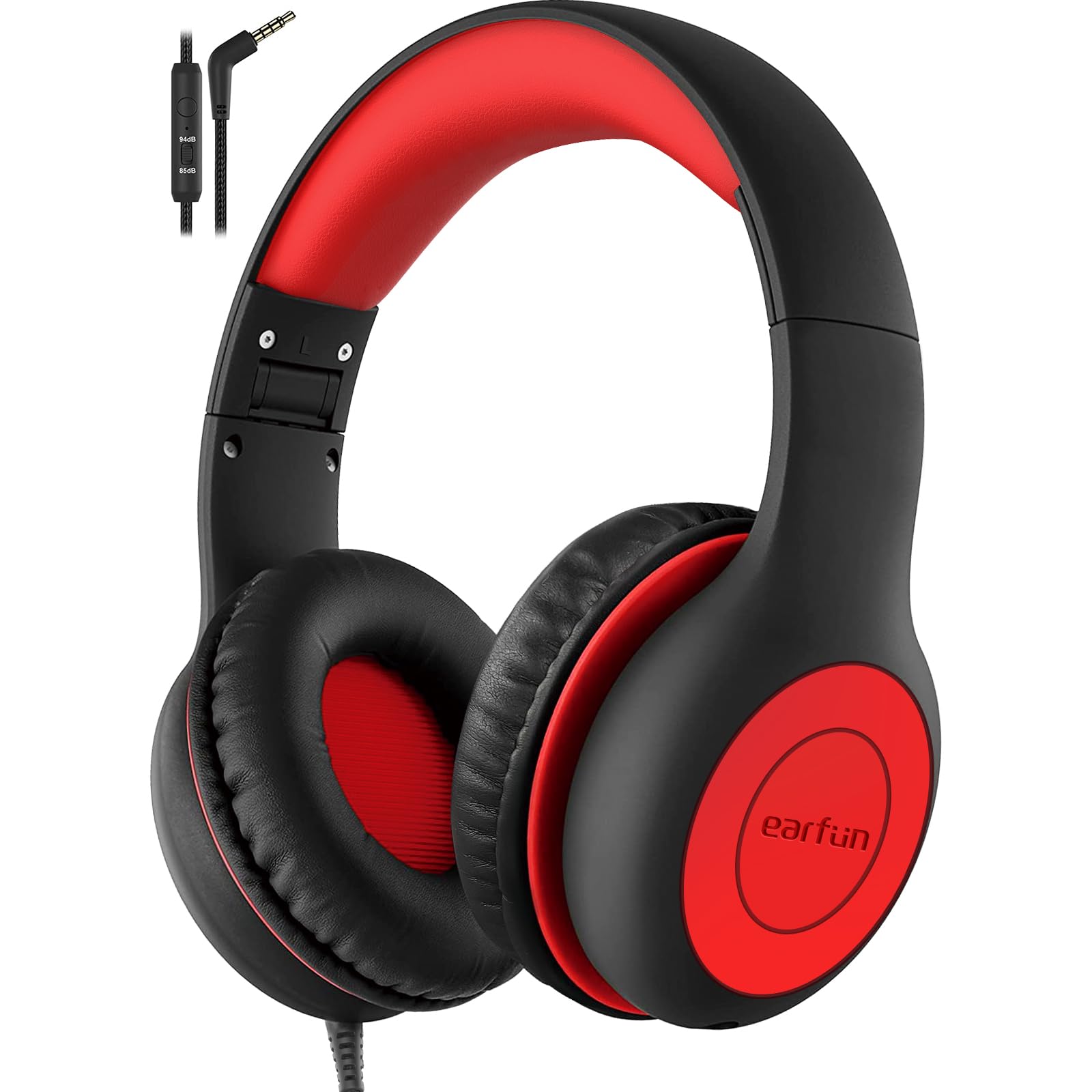 EarFun K1 Kids Headphones Wired with Mic, Volume Limit Headphones - EarFun Official Product View 1