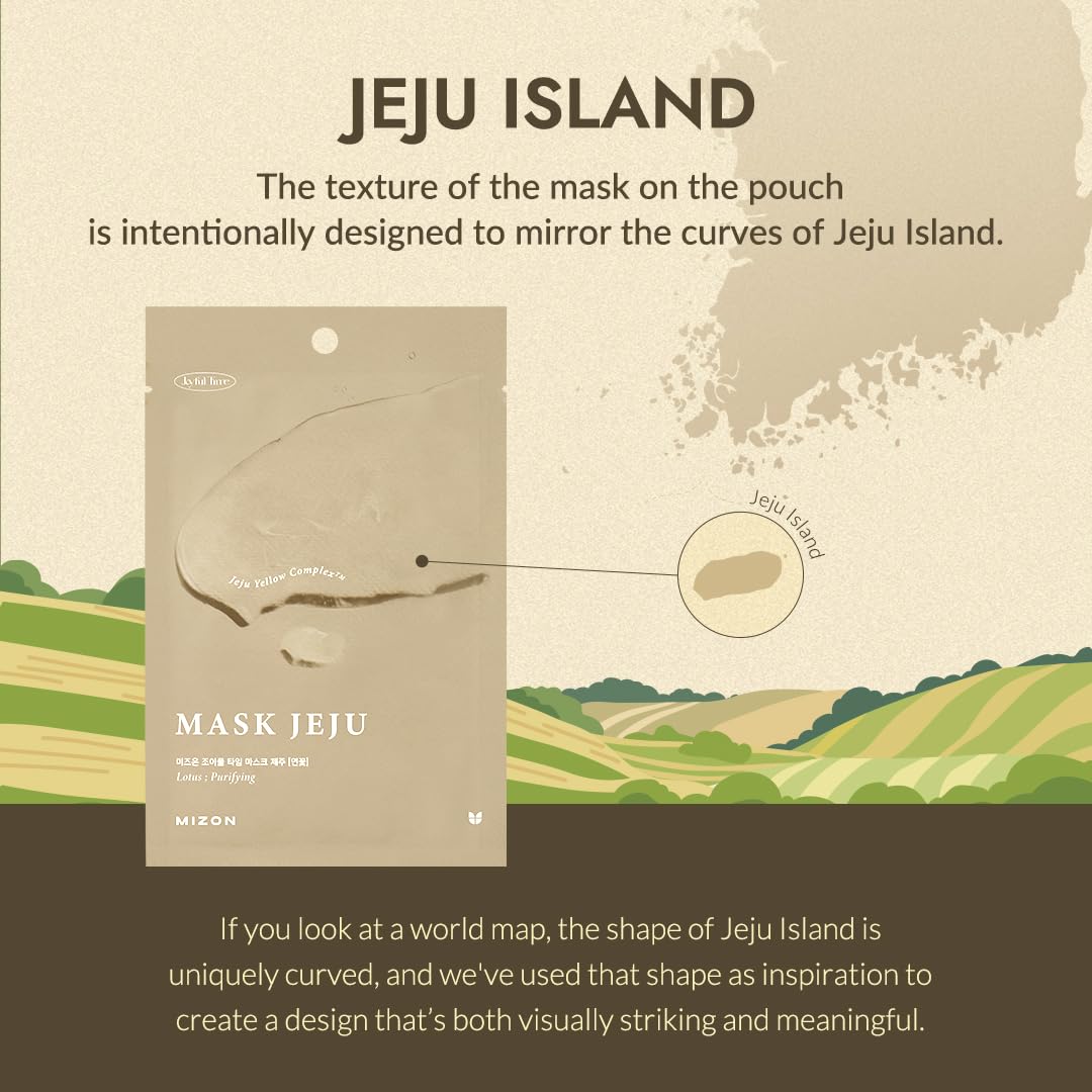 MIZON Joyful Time Jeju Face Mask (Heartleaf) Koren Full Face - MIZON