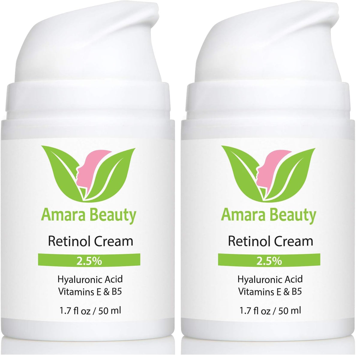 Retinol Cream for Face 2 5 with Hyaluronic Acid Vitamins E - Amara Beauty Official Imagery - 8