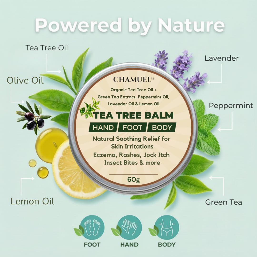 Chamuel Tea Tree Oil Balm – Itchy Skin Relief