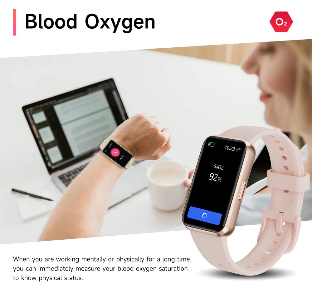 USMECBL Fitness Trackers,Heart Rate Blood Oxygen Sleep Monitor,1.47‘’ - View 4
