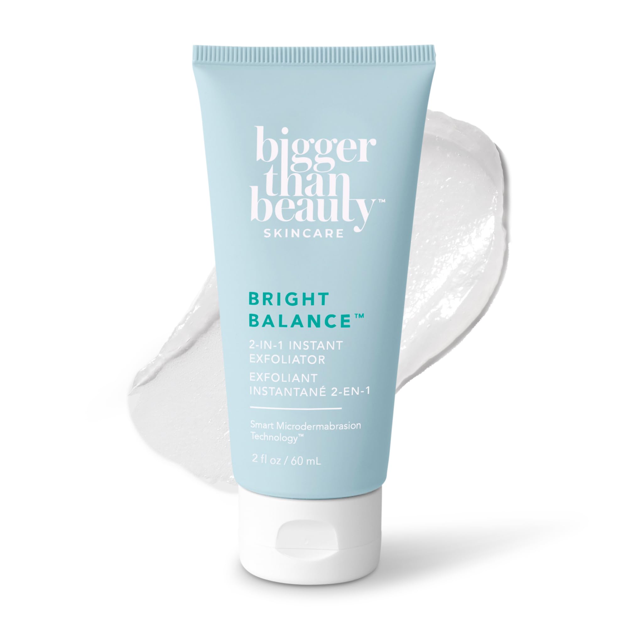 Bigger Than Beauty Bright Balance 2-in-1 Exfoliator, Vegan - Bigger Than Beauty Skincare