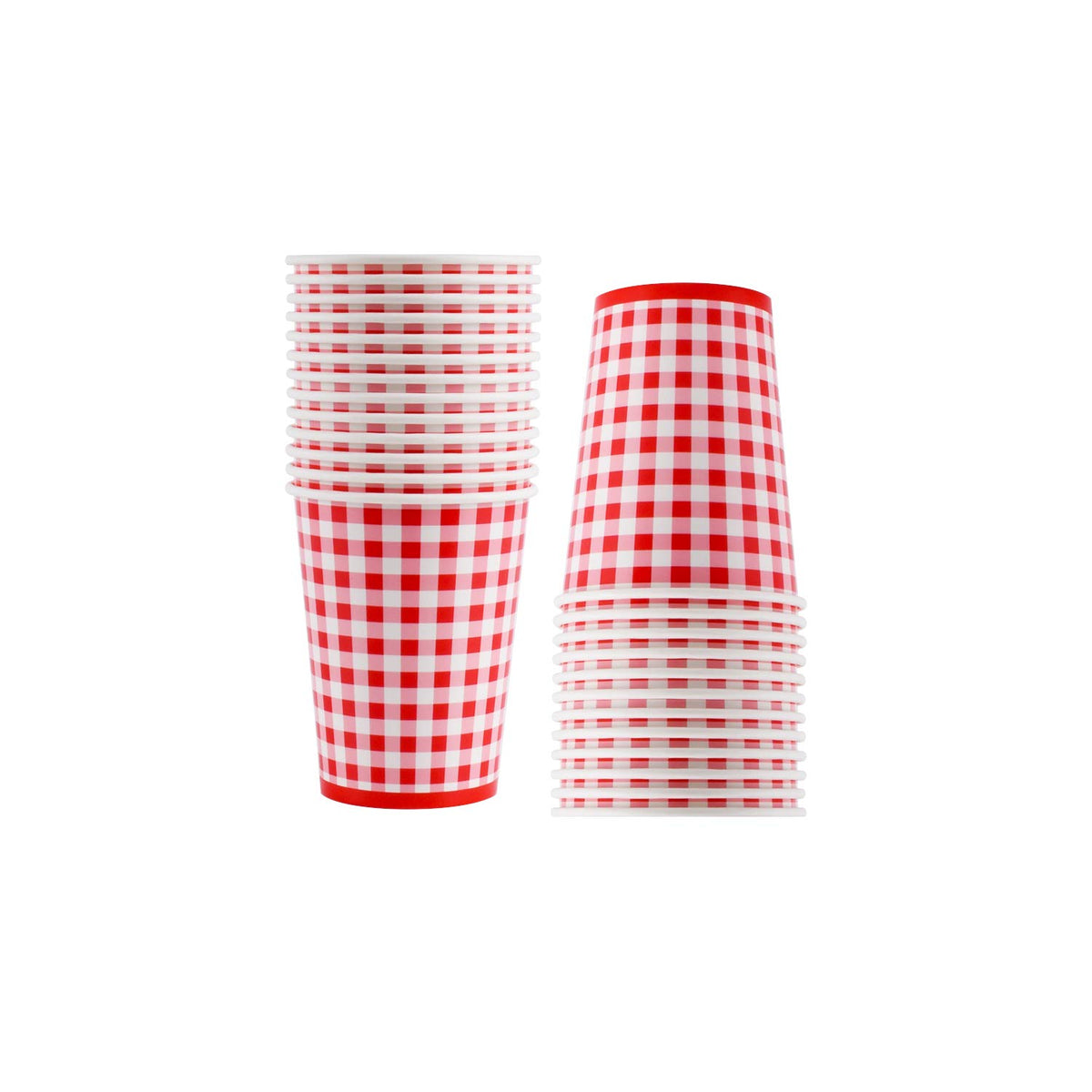 Gatherfun Gingham Red and White Party Supplies Disposable - Gatherfun Official Imagery - 8