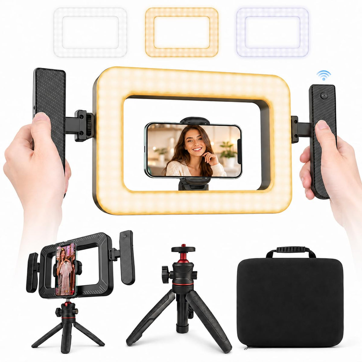Cell Phone Light for Video Recording Handheld Creator Kit - KayusMt Official Imagery - 1