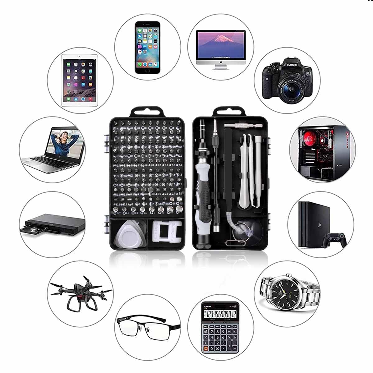 EFAITHFIX Precision Screwdriver Set, Professional 115 in 1 Magnetic Repair Tool Kit for Computer, Mobile Phone, Laptop, Tablet, Game Console, Watch, Camera, Eyeglasses, Electronics, DIY Projects, etc