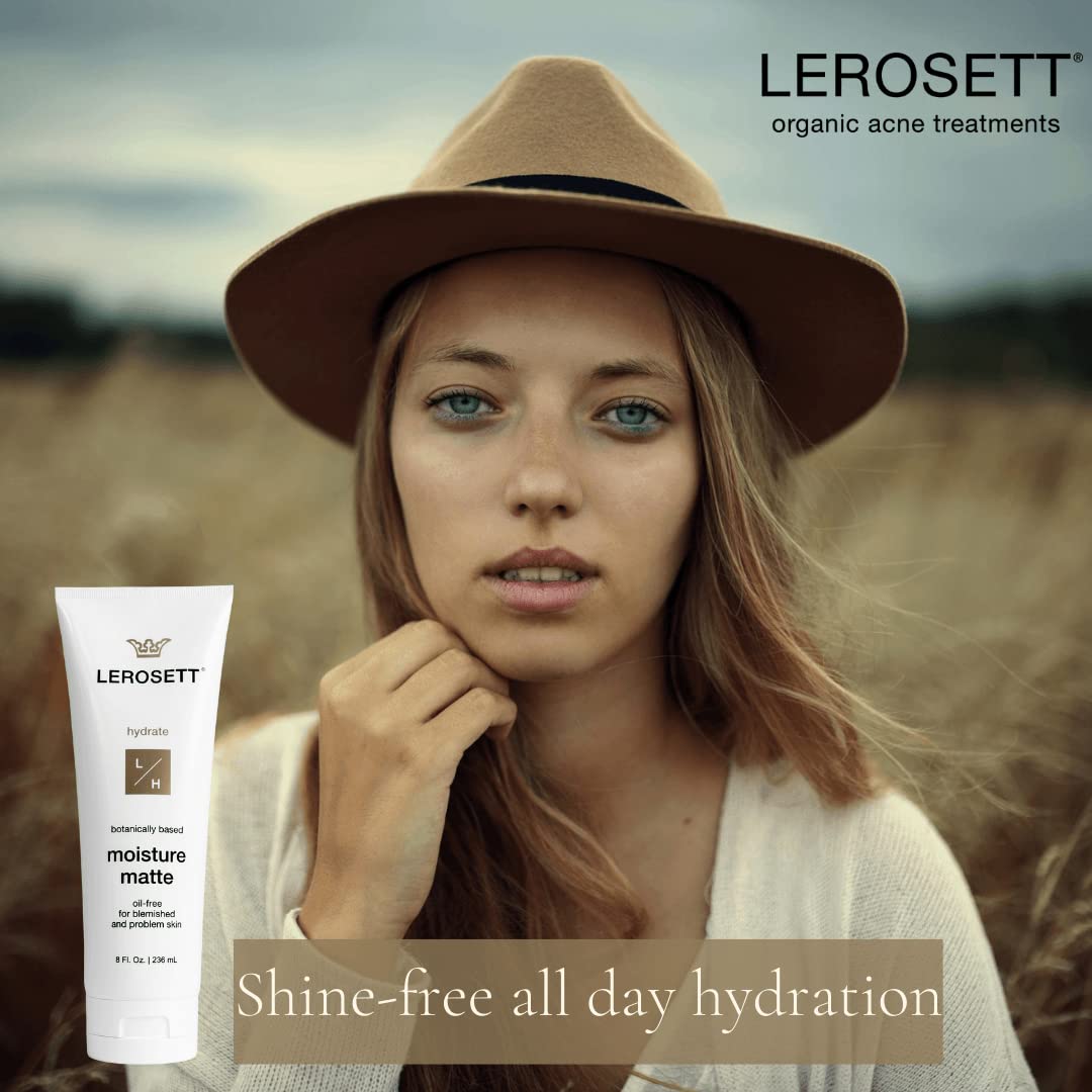 LEROSETT Oil-Free Moisturizer for Oily & Sensitive Skin, Lightweight Matte Hydration, Vegan Moisturizer, Aloe-Based with Vit-B5 + 7 Soothing Herbals, Non-comedogenic, Fragrance Free - 3 oz - Gunilla Of Sweden Official Product View 7