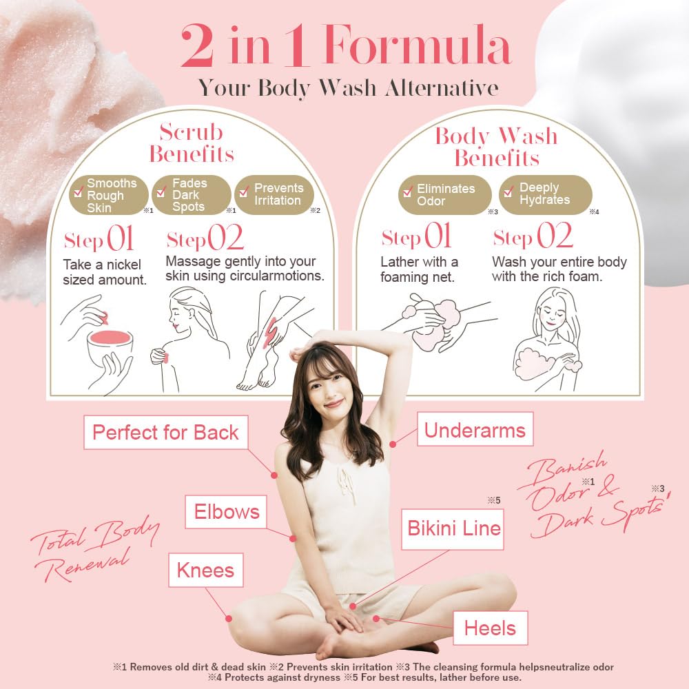チュラコス ULRUB Body Scrub 460g Perfumed Scrub Dark Spots Intimate Areas Knees Arms - チュラコス Official Product View 4