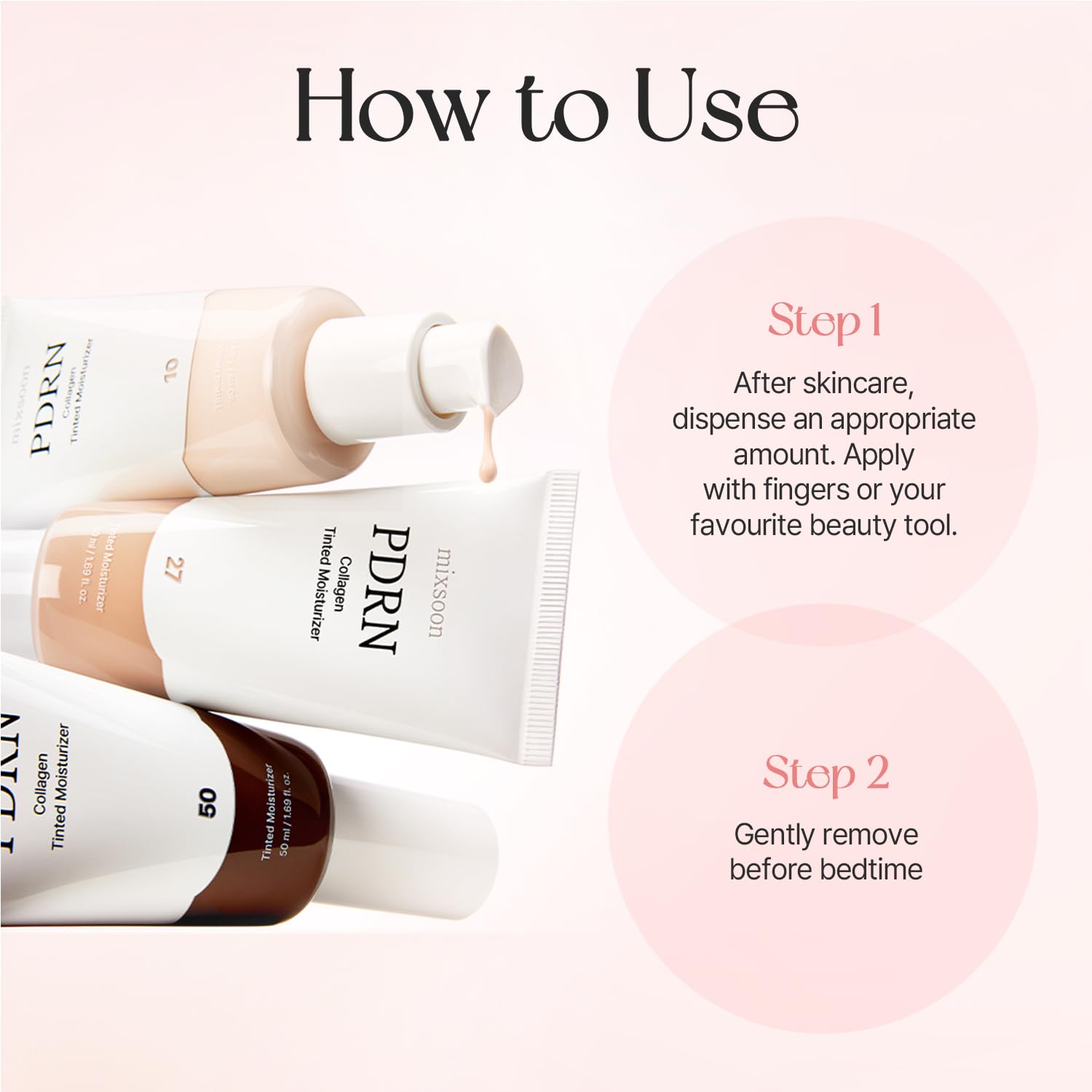 mixsoon PDRN Collagen Tinted Moisturizer - Skincare Infused Base with Rice PDRN & - mixsoon Official Product View 9