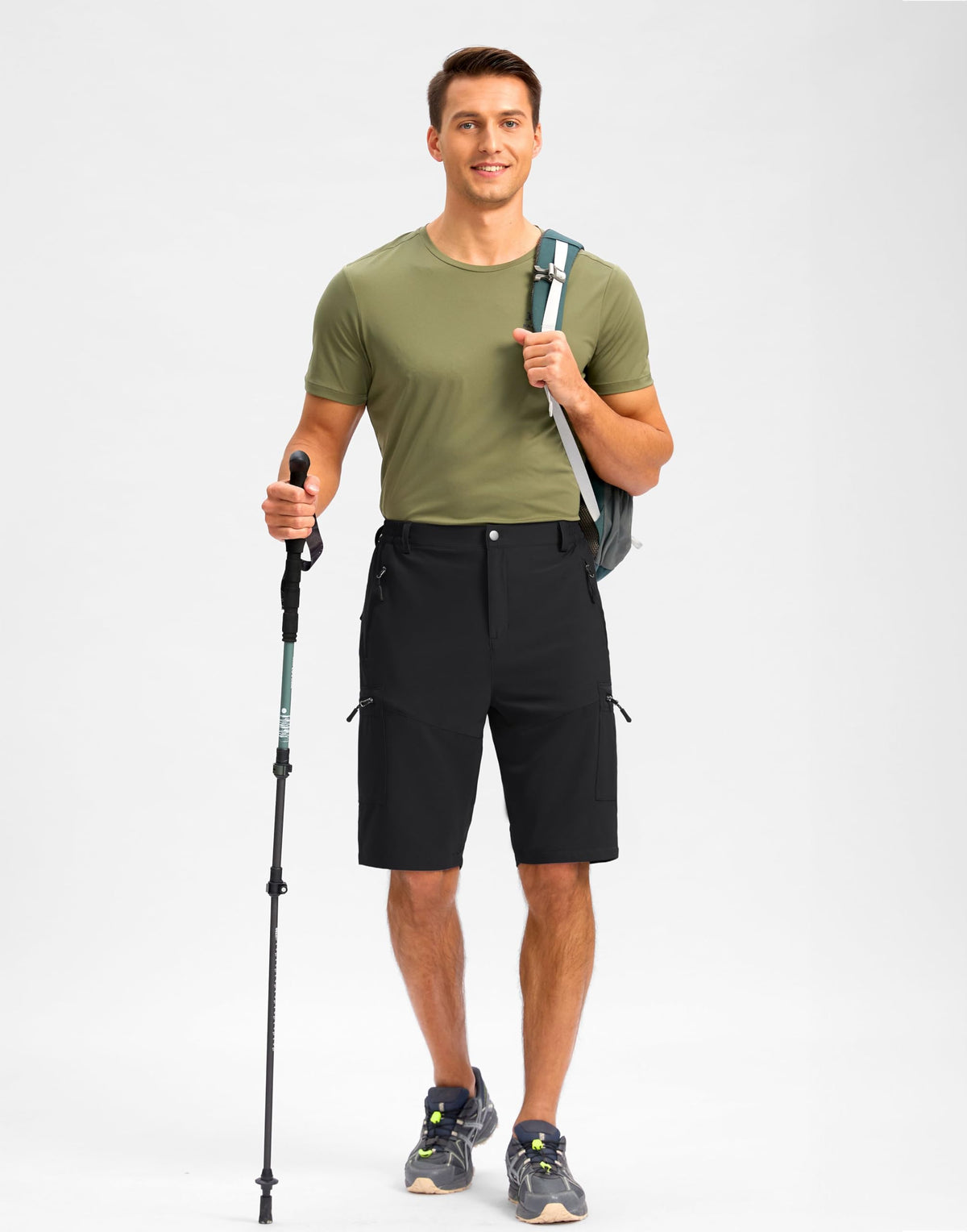 Pudolla Men s Hiking Cargo Shorts 9 7 11 Lightweight Outdoor - Pudolla Official Imagery - 4