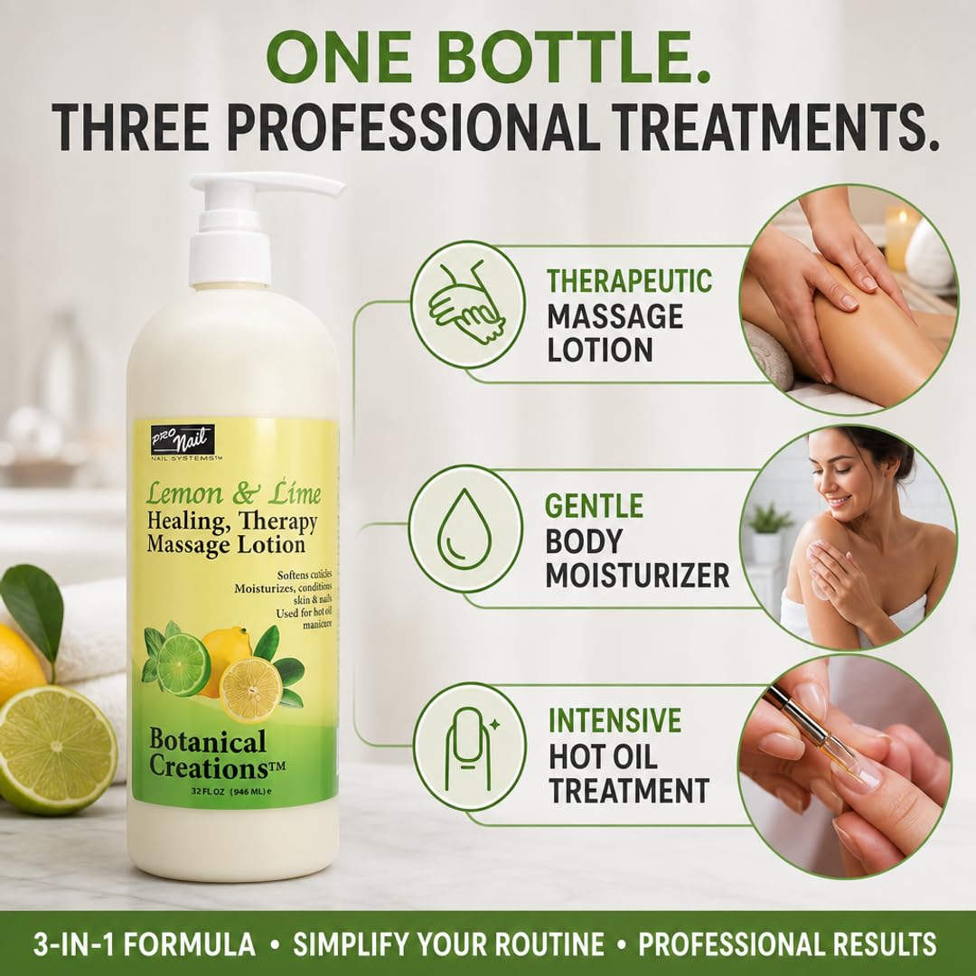 PRO NAIL Salon Massage Body Lotion Deep Moisturizing 32 oz - PRO NAIL Official Imagery - 3