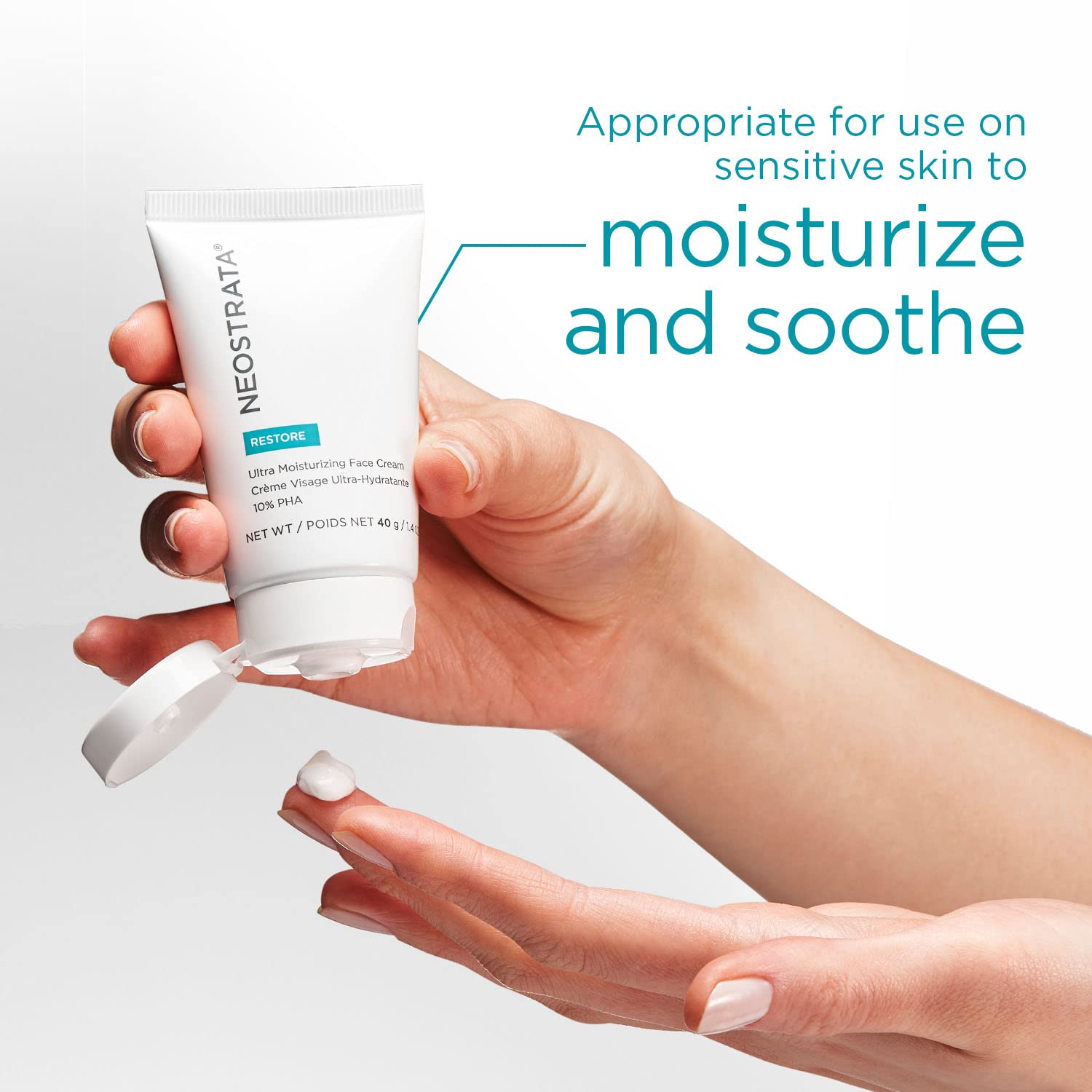 NEOSTRATA Ultra Moisturizing Face Cream Strengthening PHA Emollient with Vitamin E For Dry, Sensitive Skin Non-Comedogenic, Fragrance-Free, 40 g. - Elefair Tech Official Product View 4