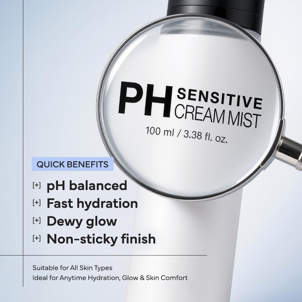 SAM'U PH Sensitive Cream Mist, Hydrating Soothing Face Mist, - SAM'U