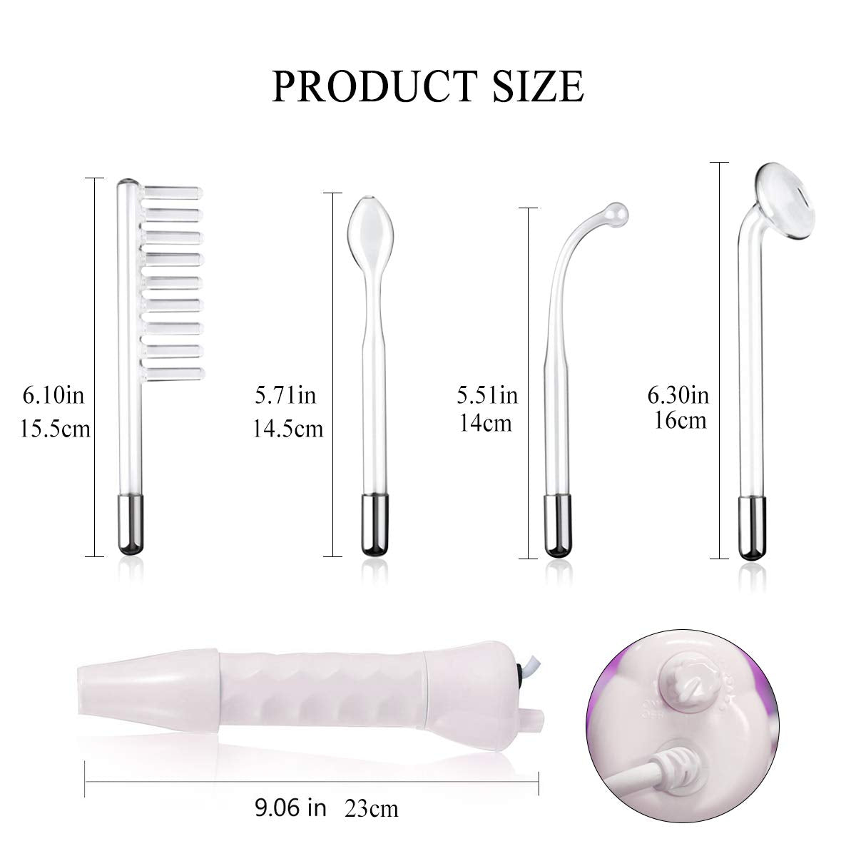 Face Skin Care Wand FAZJEUNE High F requency Facial Device - FAZJEUNE Official Imagery - 7