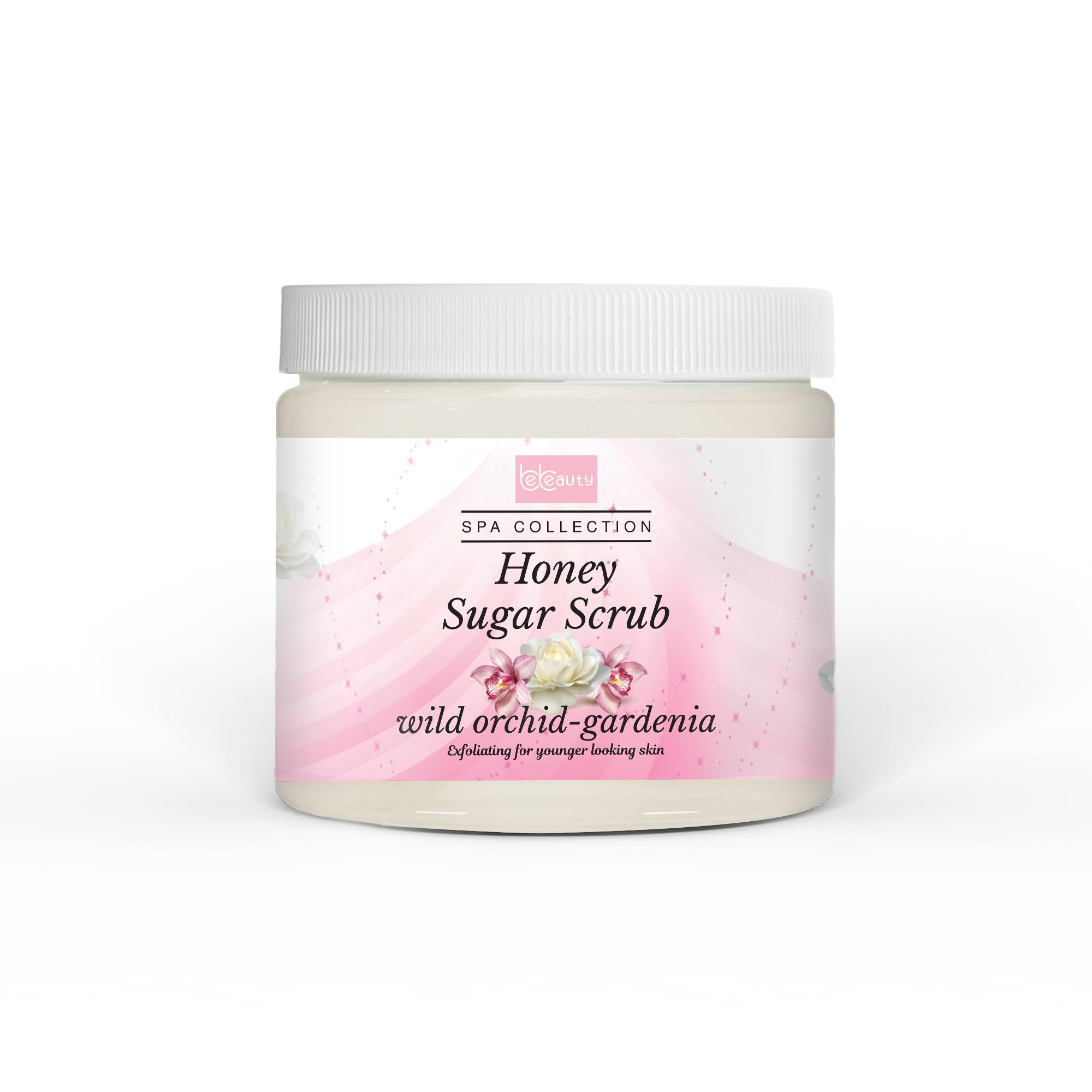 Wild Orchid Gardenia Honey Sugar Body Scrub Gentle Exfoliating - Product Imagery