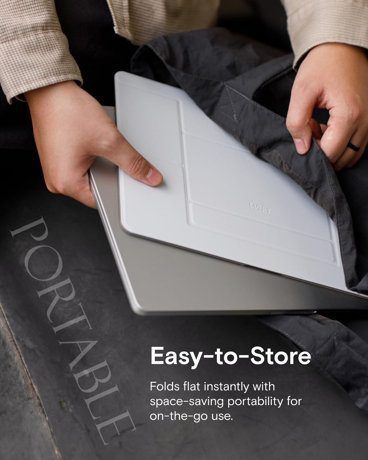 MOFT Invisible Laptop Stand, Stick-Free Tablet&Laptop Riser for Mobile Work