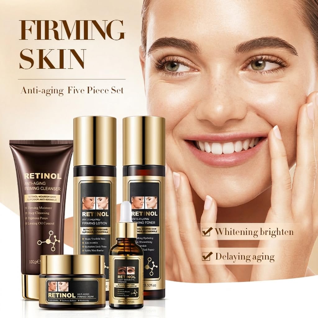 Retinol Renewal Skincare Set 5 Piece Night Care Routine for - DR.EMMET Official Imagery - 4