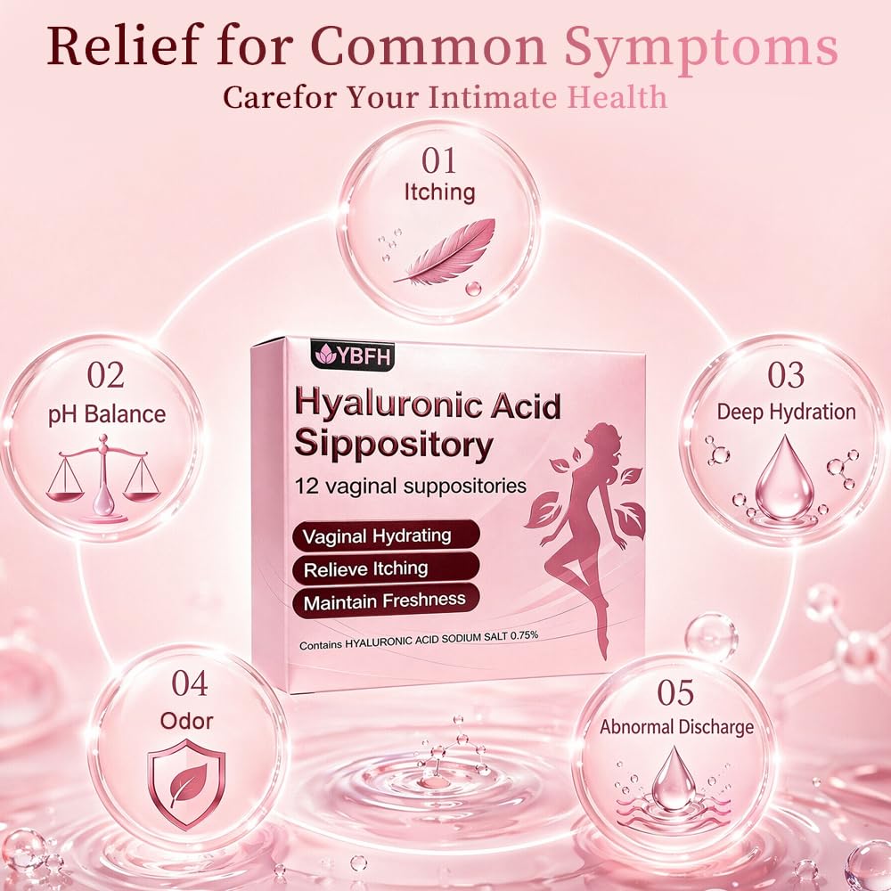 Vaginal Moisturizer Suppositories Hyaluronic Acid for - YBFH Official Imagery - 6