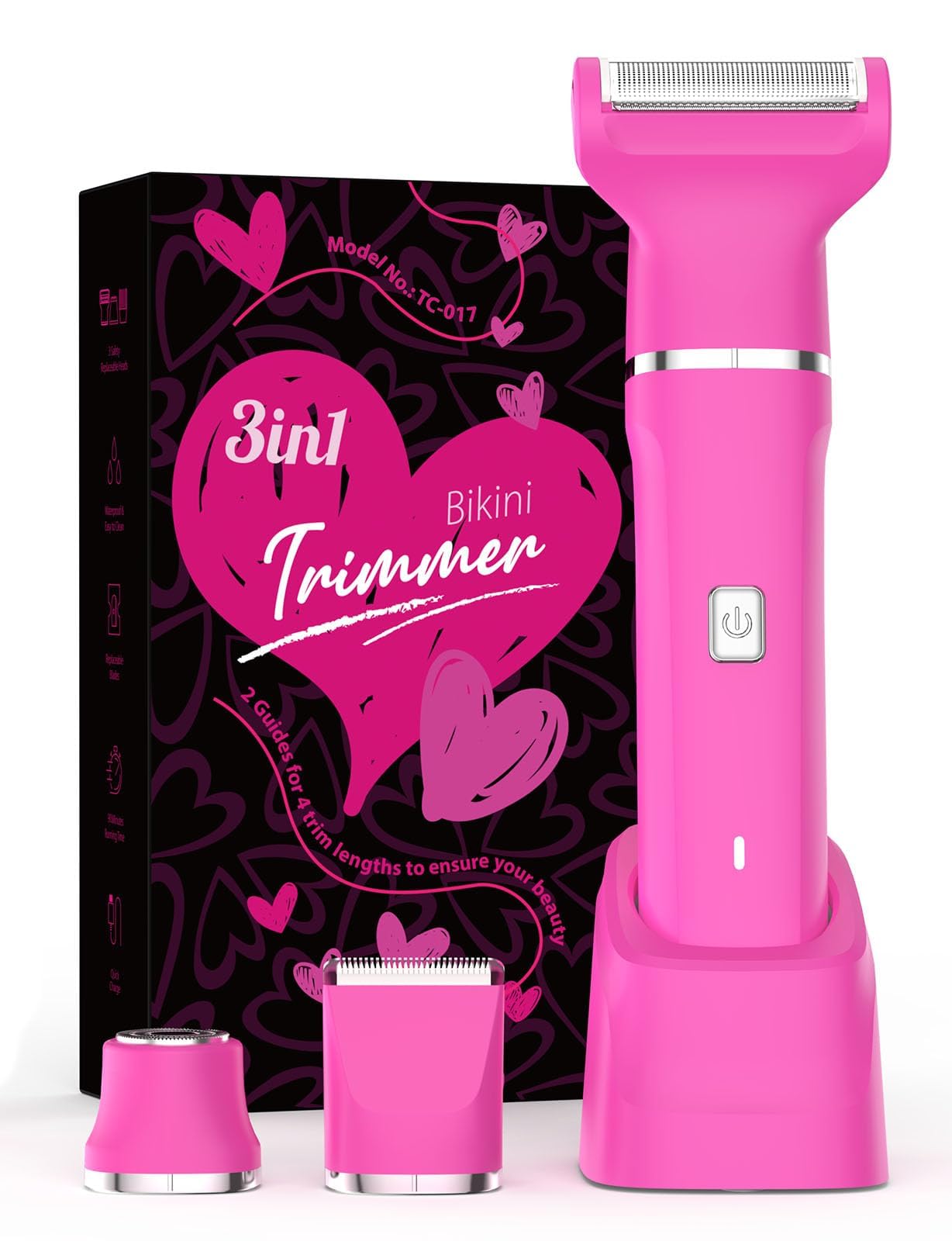 Risina 3-in-1 Bikini Trimmer & Body Grooming Kit