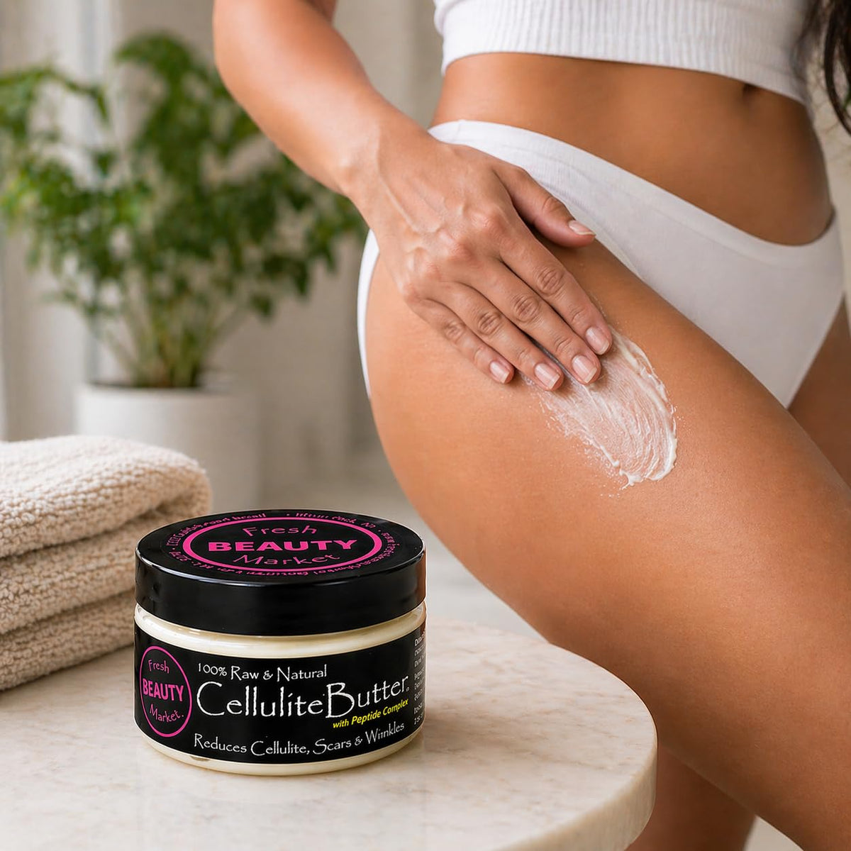 Cellulite Butter Body Cream Firming Skin Care 4 oz - Greensations Official Imagery - 5