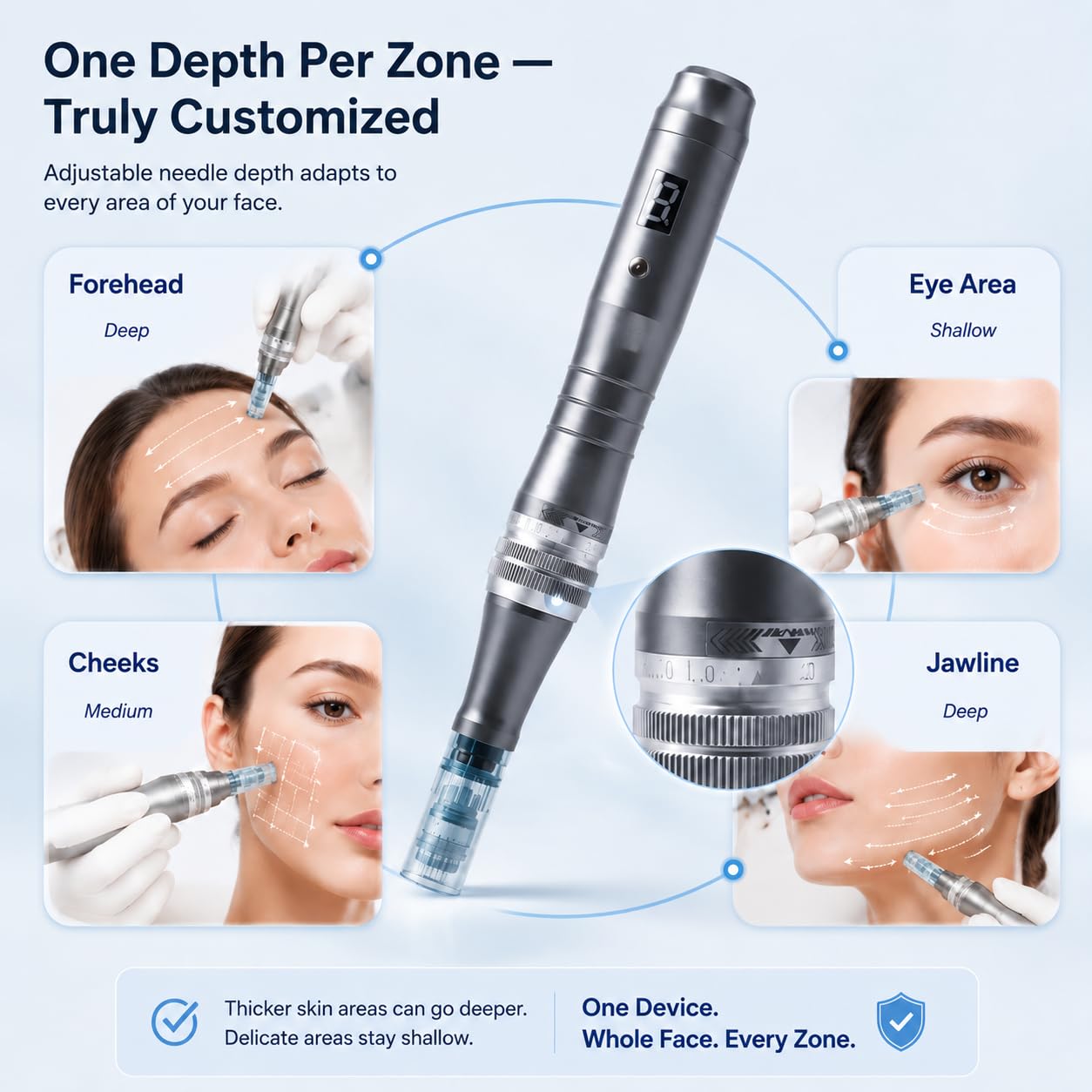 Dr Pen M8 Microneedling Pen with 20 Cartridges for Home Use - Nurself Official Imagery - 4