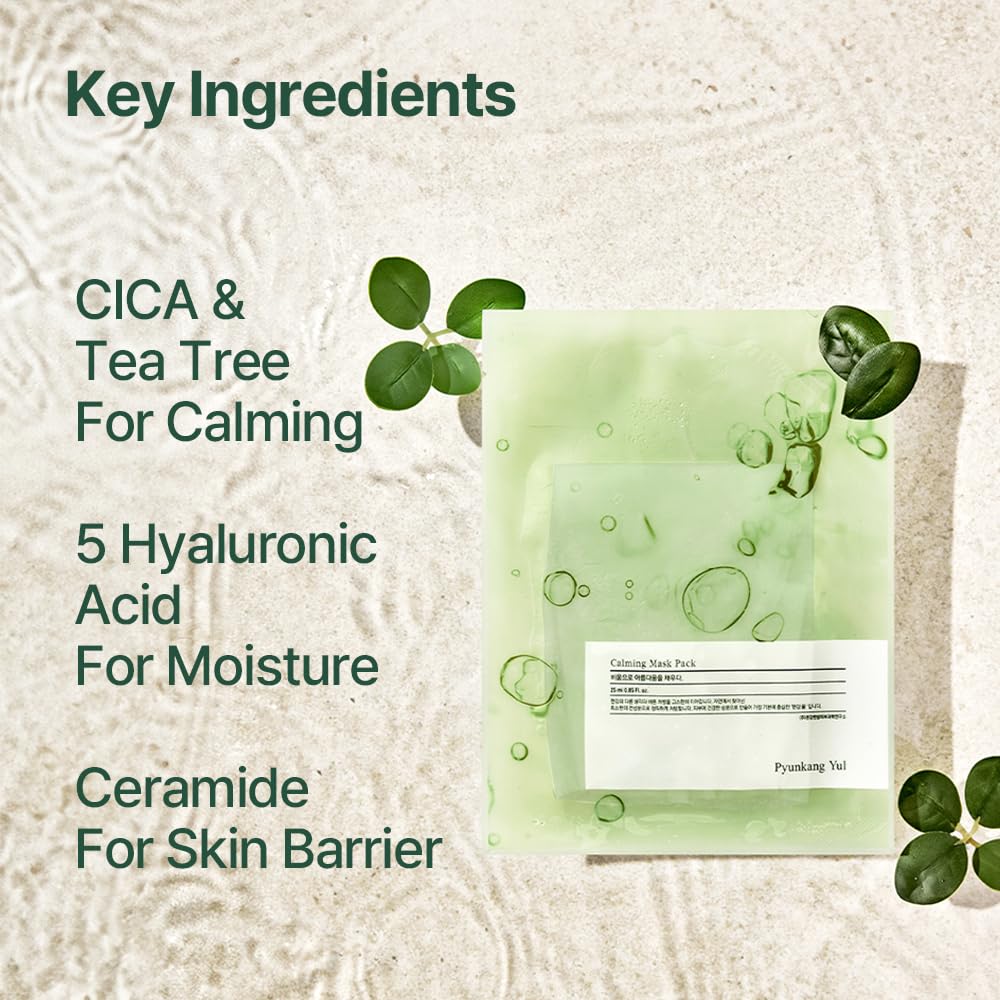 Pyunkang Yul PKY Ceramide Calming Mask Pack 10 PCS - Pyunkang Yul Official Product Imagery - 6