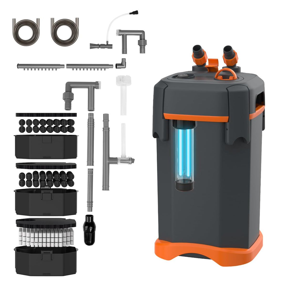 External Canister Filter Ultra Quiet Aquarium Water - Ceveyu Official Imagery - 8