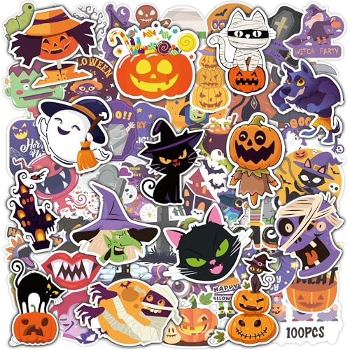 Halloween Stickers | 100 PCS Halloween Party Favors - Halloween - Product Imagery